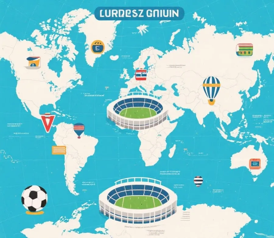 2026世界盃場館與主辦城市導覽示意圖